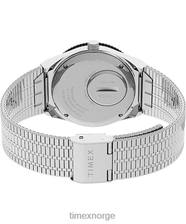 klokker | Q Timex 36 mm armbåndsur i rustfritt stål kvinner B84BR343 rustfritt stål/blått - Image 5