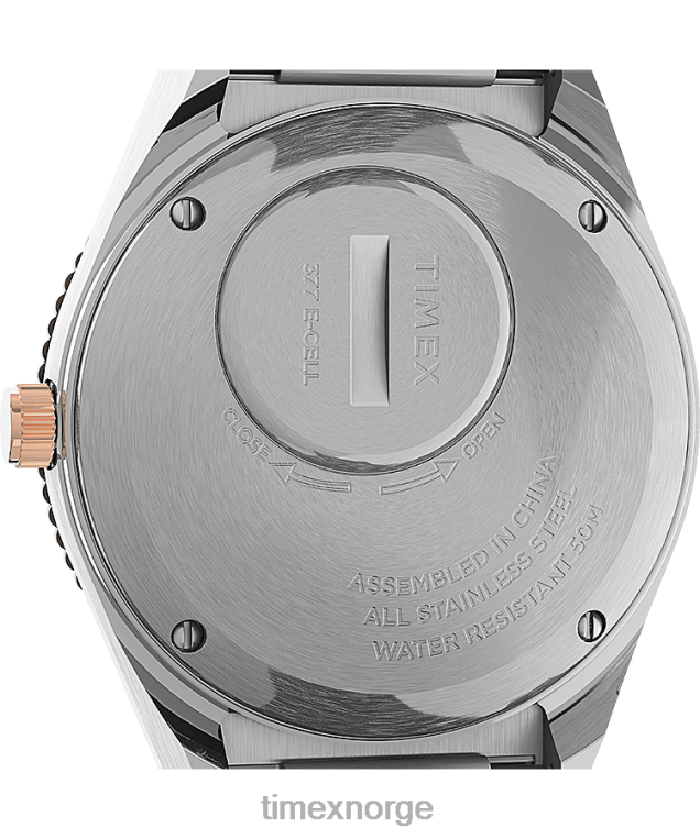 klokker | Q Timex 36 mm armbåndsur i rustfritt stål kvinner B84BR348 rustfritt stål/sølv-tone - Image 4