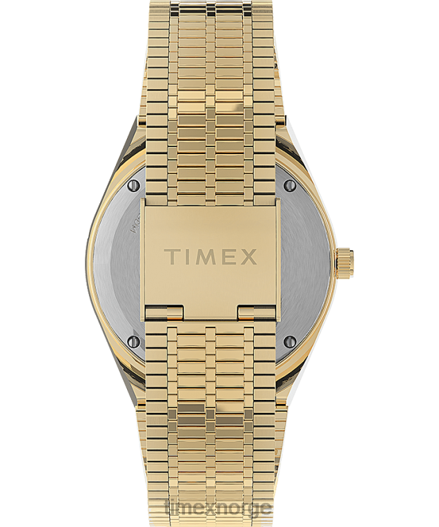 klokker | Q Timex 36 mm armbåndsur i rustfritt stål kvinner B84BR349 gull-tone/krem - Image 3