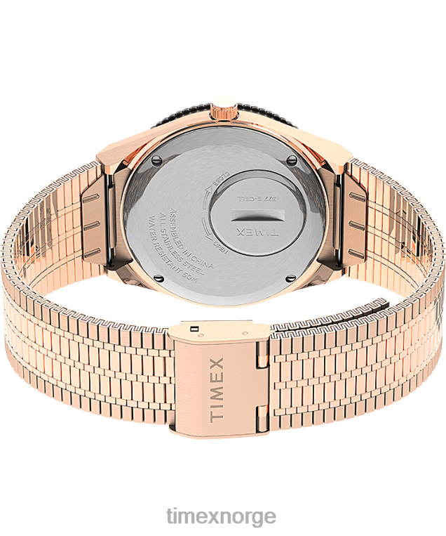 klokker | Q Timex 36 mm armbåndsur i rustfritt stål kvinner B84BR368 rosa-gull-tone/krem - Image 5