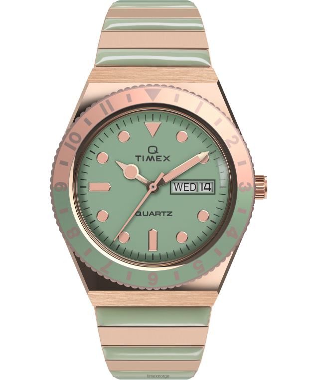klokker_q_timex_malibu_36_mm_ekspansjonsbandklokke_i_rustfritt_stal_kvinner_b84br338_rosa_gull_tone_gronn.jpg klokker | Q Timex malibu 36 mm ekspansjonsbåndklokke i rustfritt stål kvinner B84BR338 rosa-gull-tone/grønn - Image 1