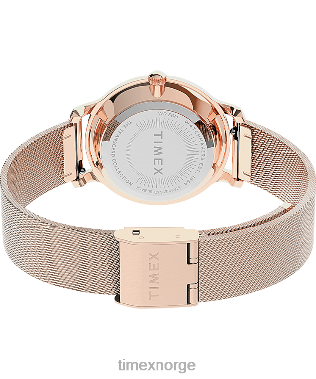 klokker | Timex 31 mm mesh-båndklokke i rustfritt stål kvinner B84BR362 rosa-gull-tone/rosa - Image 5