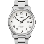 klokker | Timex easy reader date 38mm armbåndklokke menn B84BR319 sølv-tone/hvit