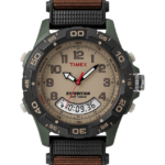klokker | Timex ekspedisjon 39mm stoffremseklokke menn B84BR211 grønn/brun/brun/svart