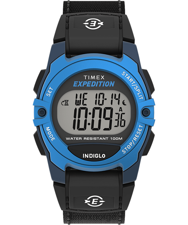 klokker_timex_ekspedisjonskat_i_mellomstorrelse_34_mm_stoffremsklokke_menn_b84br258_bla_svart.png klokker | Timex ekspedisjonskat i mellomstørrelse 34 mm stoffremsklokke menn B84BR258 blå svart - Image 1