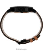 klokker | Timex essex avenue 44mm lærremsklokke menn B84BR149 svart/brun - Image 2