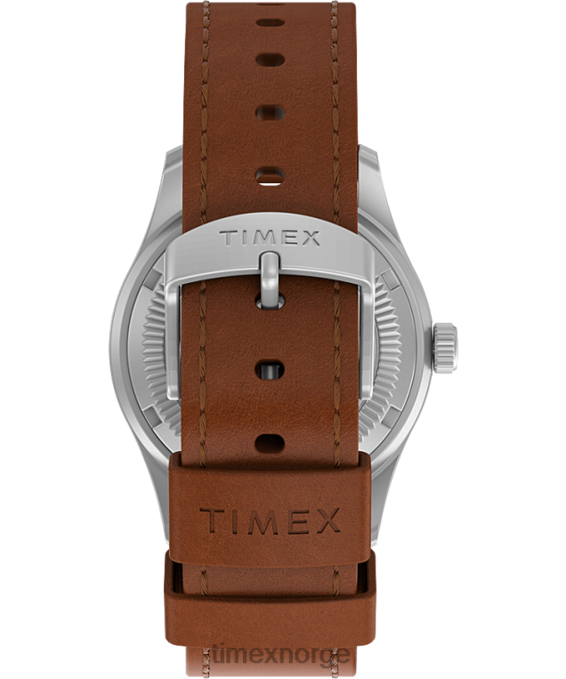 klokker | Timex expedition north field post mekanisk 38mm miljøvennlig klokke i lærreim menn B84BR34 rustfritt stål/brun/blå - Image 3