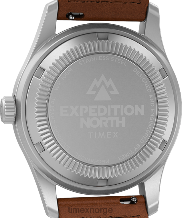 klokker | Timex expedition north field post mekanisk 38mm miljøvennlig klokke i lærreim menn B84BR34 rustfritt stål/brun/blå - Image 4