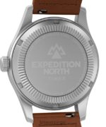 klokker | Timex expedition north field post solar 36mm miljøvennlig klokke med lærreim menn B84BR22 rustfritt stål/brun/svart - Image 4