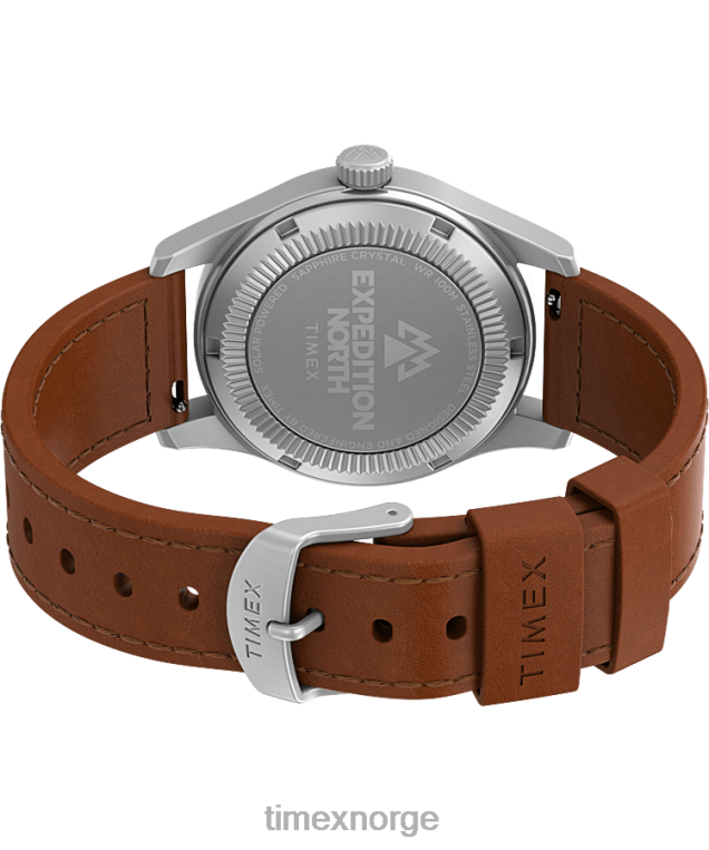 klokker | Timex expedition north field post solar 36mm miljøvennlig klokke med lærreim menn B84BR22 rustfritt stål/brun/svart - Image 5