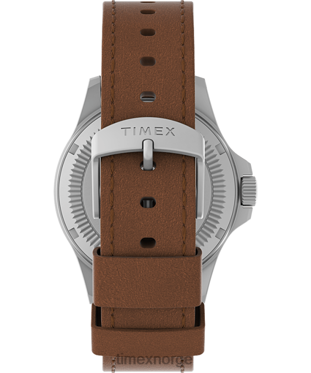 klokker | Timex expedition north field post solar 41mm miljøvennlig klokke med lærreim menn B84BR8 rustfritt stål/brun/blå - Image 3