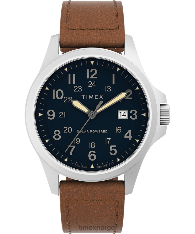 klokker_timex_expedition_north_field_post_solar_41mm_miljovennlig_klokke_med_laerreim_menn_b84br8_rustfritt_stal_brun_bla.png klokker | Timex expedition north field post solar 41mm miljøvennlig klokke med lærreim menn B84BR8 rustfritt stål/brun/blå - Image 1