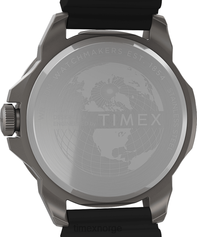 klokker | Timex expedition north ridge 41mm silikonremsklokke menn B84BR7 titan/svart - Image 4