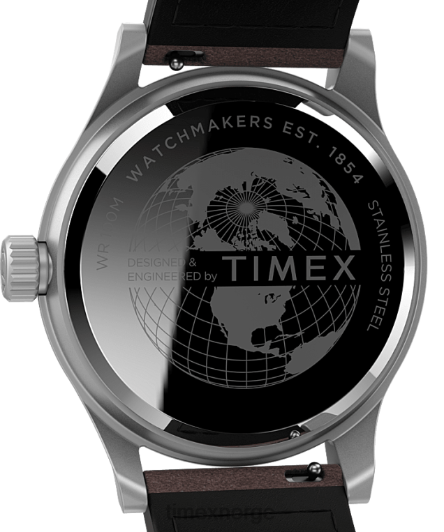 klokker | Timex expedition north sierra 40mm lærremsklokke menn B84BR188 rustfritt stål/brun/kremfarget - Image 4