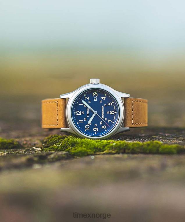 klokker | Timex expedition north sierra 40mm lærremsklokke menn B84BR213 rustfritt stål/blått - Image 2