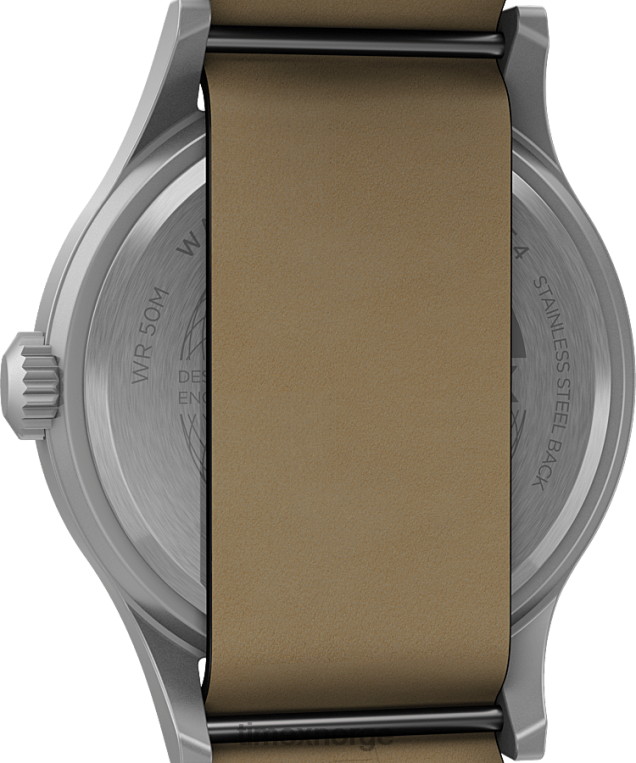 klokker | Timex expedition north sierra 40mm lærremsklokke menn B84BR224 rustfritt stål/svart - Image 4