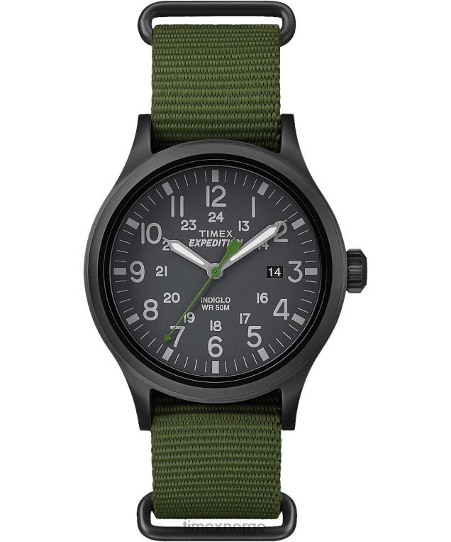 klokker_timex_expedition_scout_40mm_stoffremseklokke_menn_b84br304_svart_gronn.jpg klokker | Timex expedition scout 40mm stoffremseklokke menn B84BR304 svart/grønn - Image 1