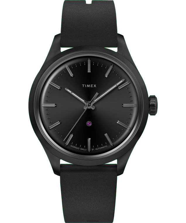 klokker_timex_giorgio_galli_s1_automatisk_38mm_menn_b84br45_svart_onyx.png klokker | Timex giorgio galli s1 automatisk 38mm menn B84BR45 svart onyx - Image 1