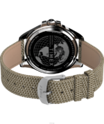 klokker | Timex Harbourside Coast 43mm stoffremseklokke menn B84BR117 sølv-tone/tan/svart - Image 5
