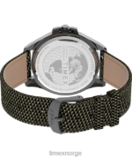 klokker | Timex Harbourside Coast 43mm stoffremseklokke menn B84BR126 gunmetal/grønn/svart - Image 5