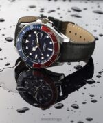 klokker | Timex Harbourside Coast automatisk 43mm lærremsklokke menn B84BR129 tofarget/brun/blå/annet - Image 2