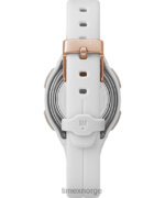 klokker | Timex ironman heartfit transit+ 33mm harpiksstropp aktivitet og pulsklokke kvinner B84BR403 hvit/rosa-gull-tone - Image 3