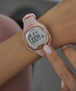 klokker | Timex ironman heartfit transit+ 33mm harpiksstropp aktivitet og pulsklokke kvinner B84BR410 lilla/rosa-gull-tone - Image 2