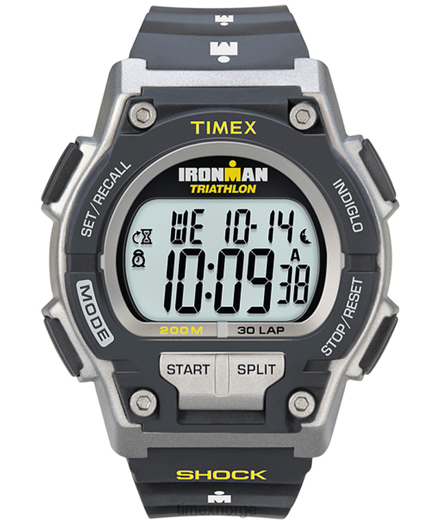 klokker_timex_ironman_original_30_shock_klokke_i_full_storrelse_harpiksrem_menn_b84br260_svart_gra.png klokker | Timex ironman original 30 shock klokke i full størrelse harpiksrem menn B84BR260 svart/grå - Image 1