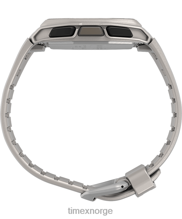 klokker | Timex ironman t300 klokke med silikonrem menn B84BR261 hvit svart - Image 2