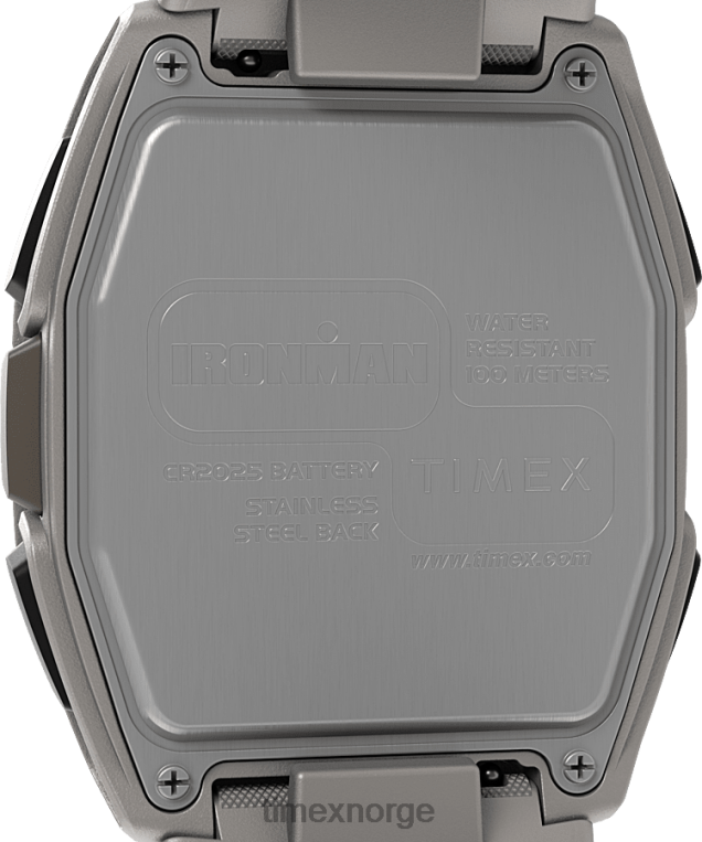 klokker | Timex ironman t300 klokke med silikonrem menn B84BR261 hvit svart - Image 4