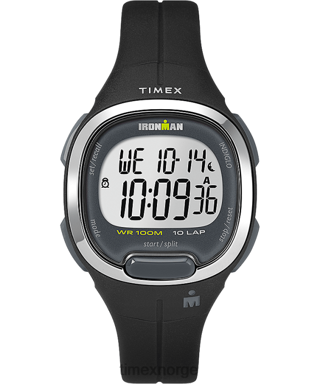klokker | Timex ironman transit 33 mm klokke i mellomstørrelse harpiksreim kvinner B84BR411 svart/sølv-tone - Image 1