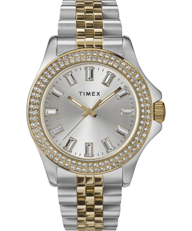 klokker | Timex Kaia 38mm armbåndsur i rustfritt stål kvinner B84BR361 to-tone/sølv-tone - Image 1