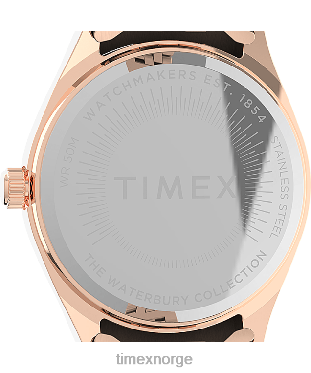 klokker | Timex legacy boyfriend 36 mm armbåndsur i rustfritt stål kvinner B84BR340 rosa-gull-tone/rosa - Image 4