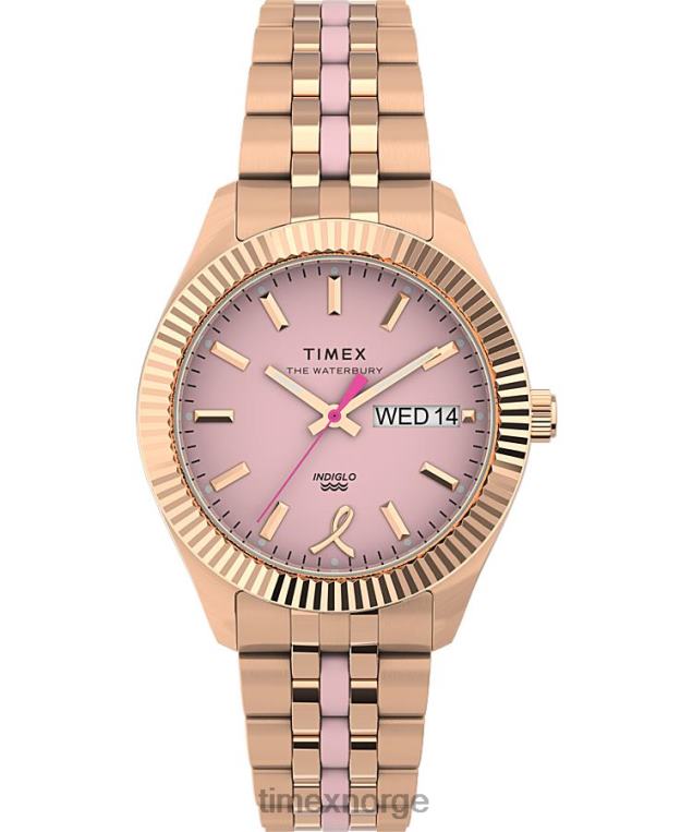klokker | Timex legacy boyfriend x bcrf 36mm rustfritt stål armbåndklokke kvinner B84BR331 rosa-gull-tone/rosa - Image 1