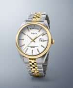klokker | Timex legacy day and date 36mm armbåndsur i rustfritt stål kvinner B84BR365 tofarget/hvitt - Image 2