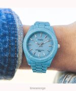 klokker | Timex legacy ocean 37mm resirkulert plastarmbåndsklokke kvinner B84BR381 blå - Image 2