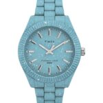 klokker | Timex legacy ocean 37mm resirkulert plastarmbåndsklokke kvinner B84BR381 blå