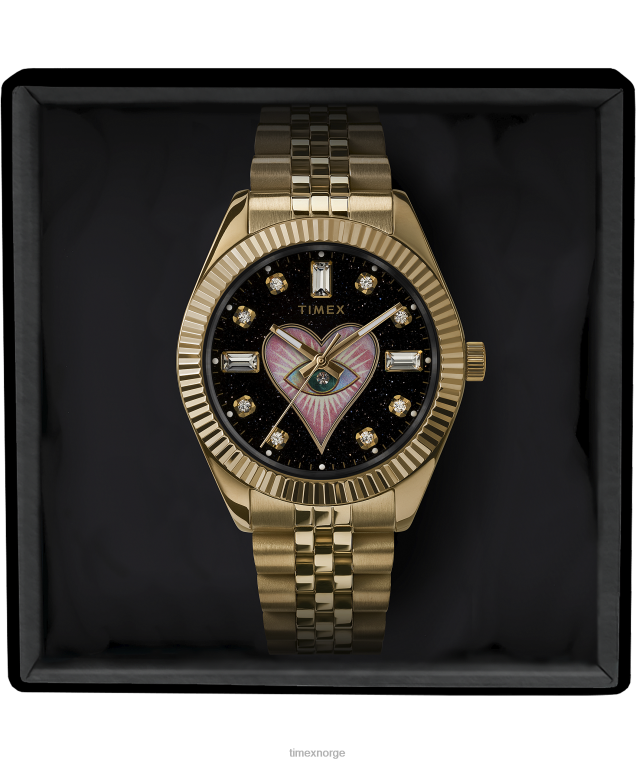 klokker | Timex legacy x jacquie aiche gullsteinskive med tribe eye 36mm klokke kvinner B84BR320 gull-tone/svart - Image 5