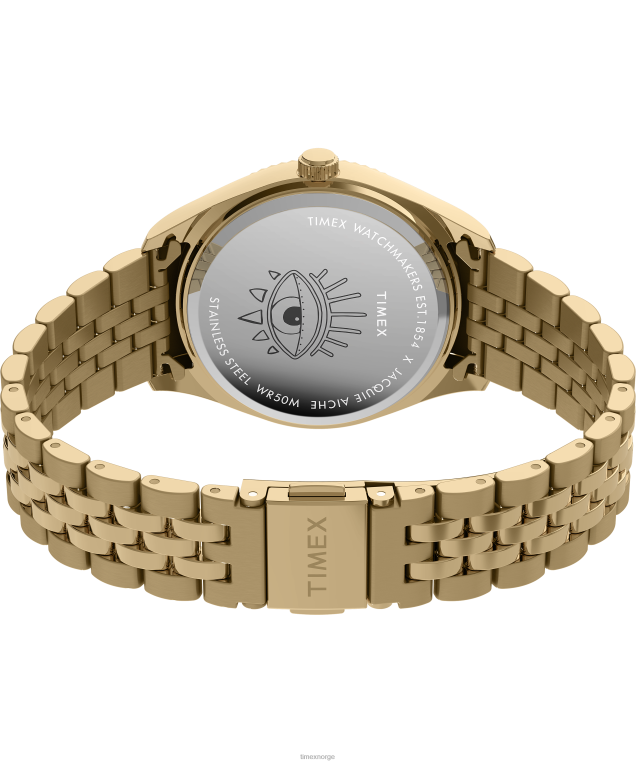 klokker | Timex legacy x jacquie aiche lapis tribe eye 36mm klokke kvinner B84BR321 gull-tone/blå - Image 5