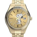 klokker | Timex legacy x peanuts 34 mm armbåndsur i rustfritt stål kvinner B84BR376 gull-tone