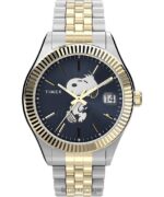 klokker | Timex legacy x peanuts 34 mm armbåndsur i rustfritt stål kvinner B84BR377 tofarget/blått