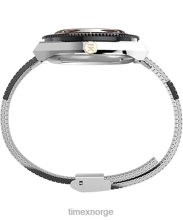 klokker | Timex m79 automatisk 40 mm armbåndsur i rustfritt stål menn B84BR51 rustfritt stål/brun - Image 2