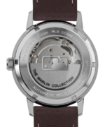 klokker | Timex marlin automatisk 40 mm lærremsklokke med los angeles dodgers menn B84BR291 rustfritt stål/brun/sølv-tone - Image 4