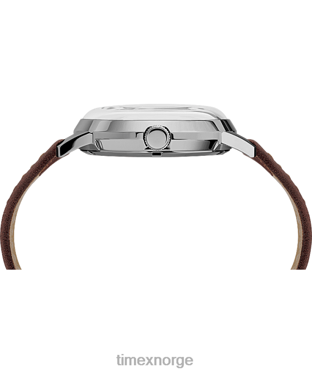 klokker | Timex marlin automatisk 40mm lærremsklokke menn B84BR56 brun/sølv-tone - Image 2