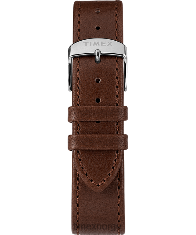 klokker | Timex marlin automatisk 40mm lærremsklokke menn B84BR56 brun/sølv-tone - Image 3