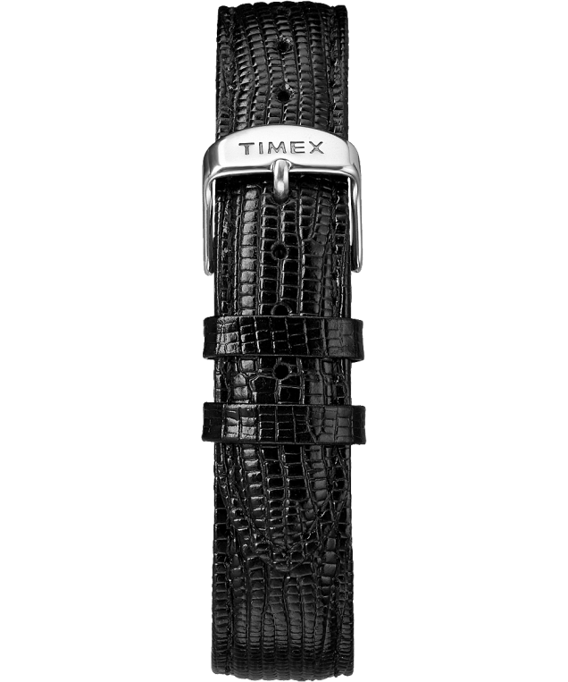 klokker | Timex marlin håndviklet 34 mm lærremsklokke menn B84BR77 svart/sølv-tone - Image 3