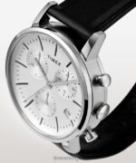klokker | Timex midtown chronograph 40 mm lærremsklokke menn B84BR93 rustfritt stål/brun/hvit - Image 3