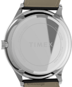 klokker | Timex moderne lettleser 40mm lærremsklokke menn B84BR189 sølv-tone/svart - Image 4
