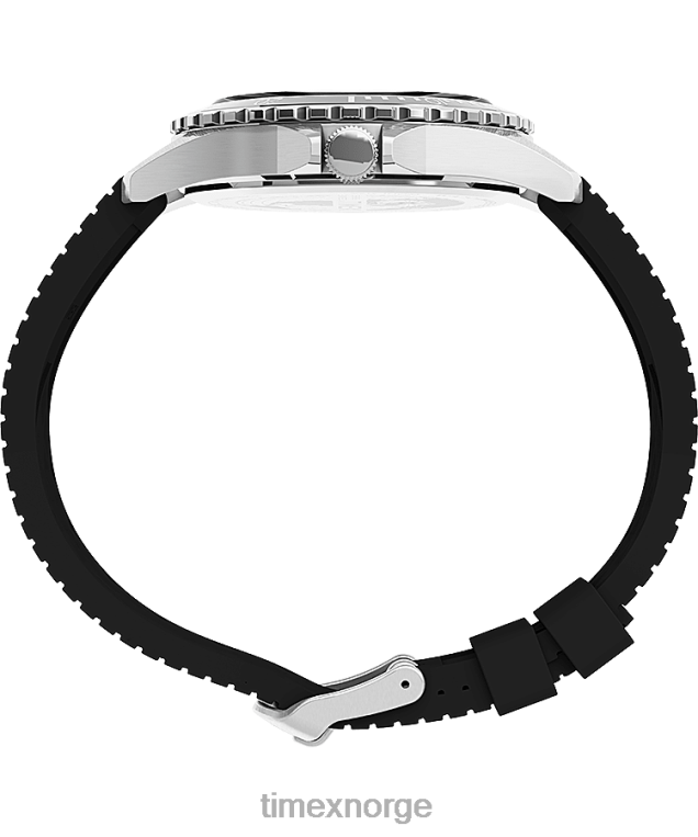 klokker | Timex navi xl 41mm syntetisk gummirem klokke menn B84BR6 rustfritt stål/svart/blått - Image 2