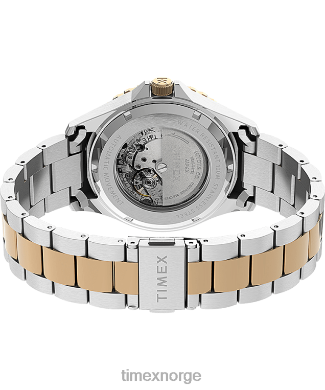 klokker | Timex navi xl automatisk 41mm armbåndsur i rustfritt stål menn B84BR278 rustfritt stål/tofarget/blått/annet - Image 5
